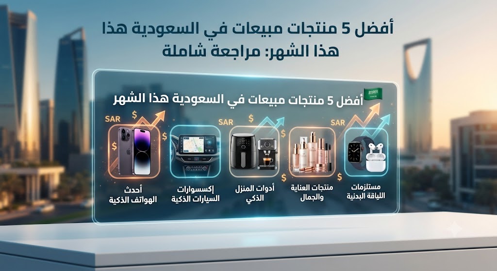أفضل 5 منتجات مبيعات في السعودية هذا الشهر: مراجعة شاملة