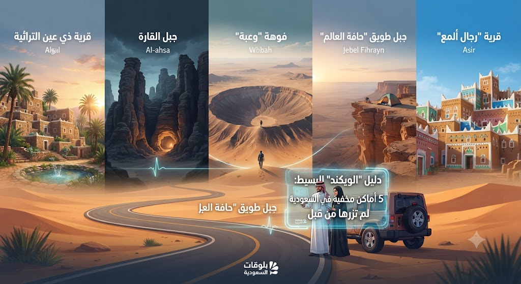 دليل “الويكند” البسيط: 5 أماكن مخفية في السعودية لم تزرها من قبل